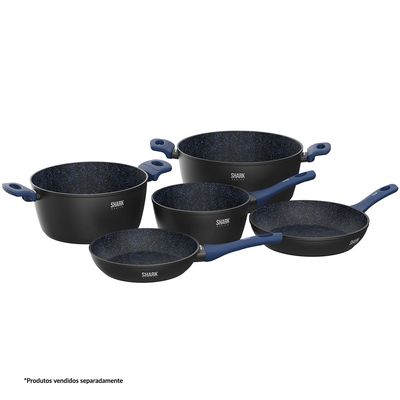 Panela Polishop iChef Home Family Size Shark Series Azul 28cm ND / ND