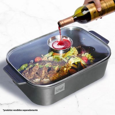 Assadeira Alta 35 cm Induction Bakeware Ichef Shark Series ND / ND