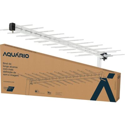 Antena Digital Externa LOG para TV HDTV/UHF/4K 16DBI 40 Elementos LU-40