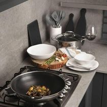 Panela Wok Cookingpro Hive 34 Cm 5 L Em Aço Inox Fundo Triplo