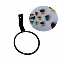 Suporte Ferro Pendurar Vaso De Planta Parede Gancho 9cm 6pc
