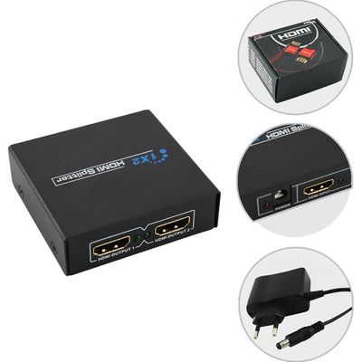 Splitter HDMI 1.3 1 Entrada X 2 Saidas Preto PIX