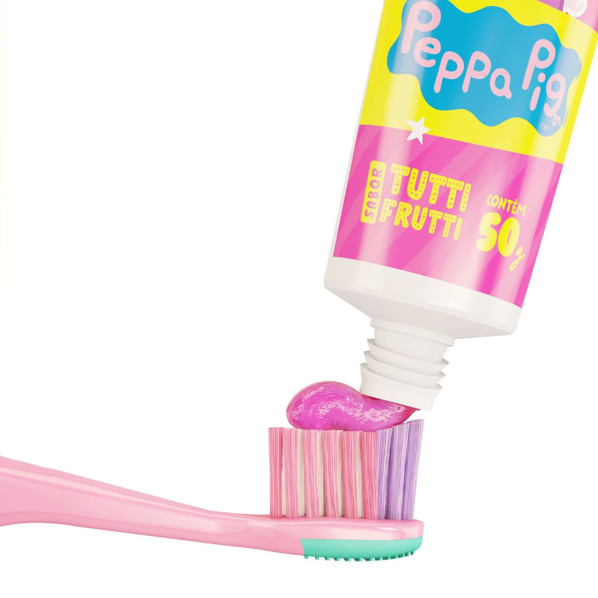 GEL DENTAL INFANTIL PEPPA PIG COM FLUOR - 50G - DENTALCLEAN