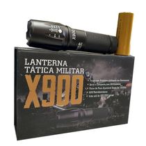 Lanterna Led Tatica T6 Militar X900 com Bateria Recarregavel