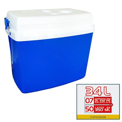 Caixa Térmica 34L CXT0334 Azul Botafogo