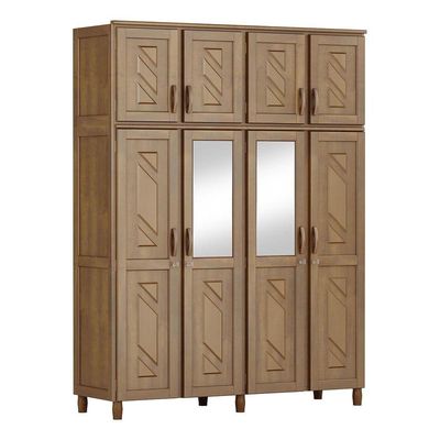 Guarda-roupa 8 Portas Cama Cômoda Sapateira Madeira Imbuia
