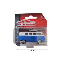 Volkswagen Kombi Deluxe Azul Prancha Surf 1/64 - Majorette