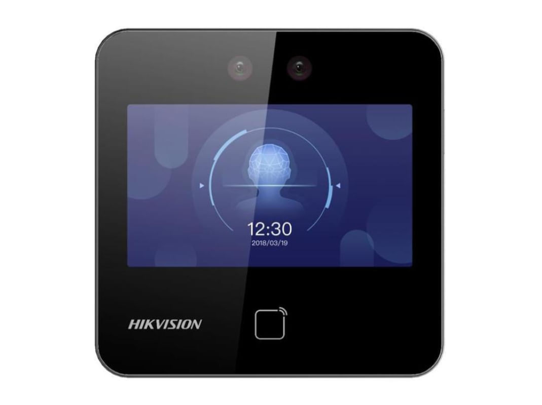 Controle de Acesso Facial C/ Video Porteiro Hikvision DS-K1T343MWX 1.500 Faces Wifi Mifare 13,56MHZ