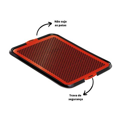 Sanitário Higiênico Xixi Fácil Pop Vermelho - Furacão Pet