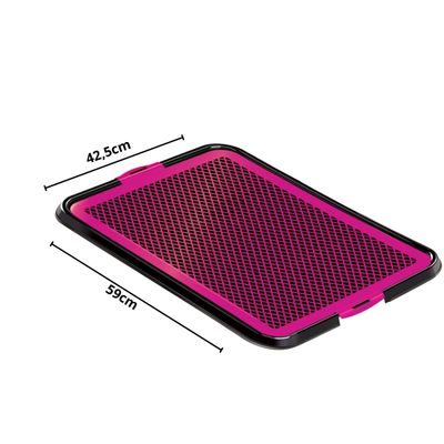 Sanitário Pet Higiênico Xixi Fácil Pop Rosa - Furacão Pet