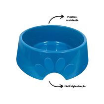 Comedouro Pop 600ml Número 2 Azul - Furacão Pet
