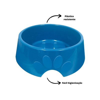 Comedouro Pop 600ml Número 2 Azul - Furacão Pet