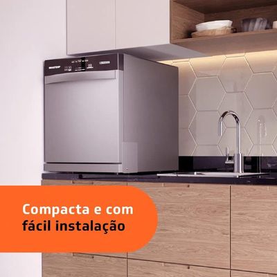 Lava Louças 8 Serviços Brastemp Prata 110V Blf08Bsana 110