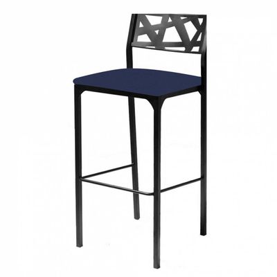 Kit 6 Banquetas Luiza Azul Marinho