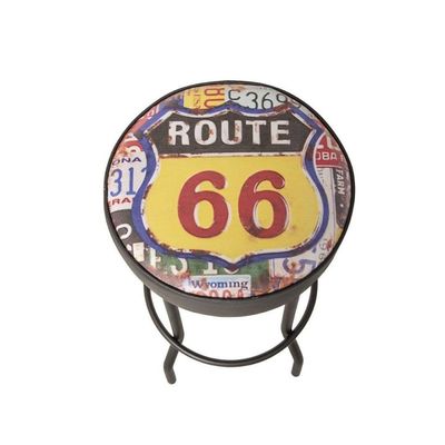 Kit 7 Banquetas Texas Estampa Route 66