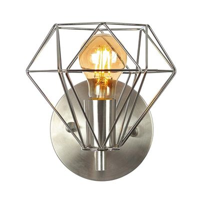 Arandela Luminária Diamante Aramado Cromado