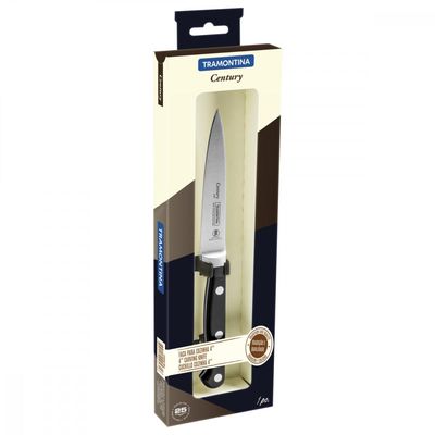 Faca Legumes e Frutas Tramontina Century Lamina Aço Inox e Cabo Policarbonato e Fibra de Vidro 4"
