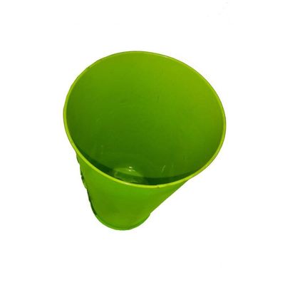 Vaso Balde Metal Verde Enfeite Jardim Joaninha Flor Varanda
