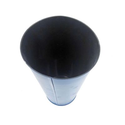 Vaso Metal Enfeite Jardim Quintal Varanda Passaro Flor Azul
