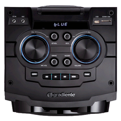 Caixa Acústica Bluetooth 1200W Gradiente