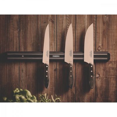 Faca Tramontina para Carne 8" em Aço Inox e Cabo Castanho Polywood