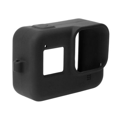 Capa Em Silicone Preto + Cordão Gopro Hero 8