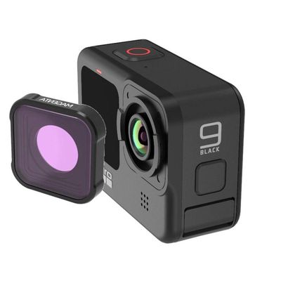 Filtro Lente Para Mergulho Magenta Para Gopro 9 E 10