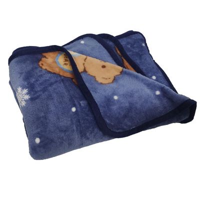 Manta Cobertor Infantil Aveludado Mantinha Toque Macio Urso