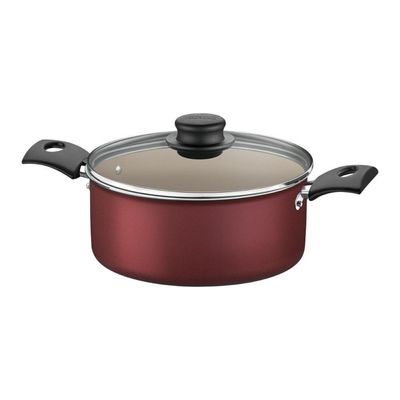 Caçarola Tramontina Turim Antiaderente Vermelha 24 Cm 4,9