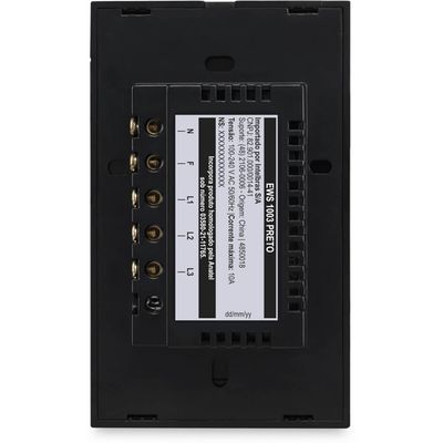 Interruptor Conector Inteligente W-IFI Touch 3 Intelbras EWS 1003 BR