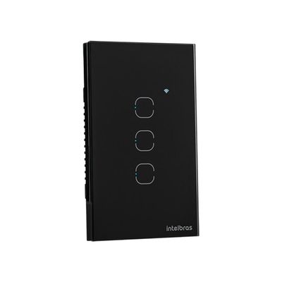 Interruptor Conector Inteligente W-IFI Touch 3 Intelbras EWS 1003 BR