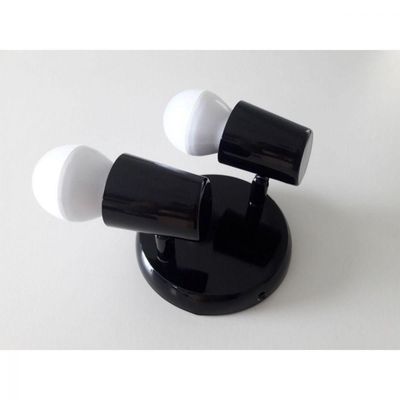 Luminária de Teto ou Parede 2 Luzes Direcionável E27 Led 20w