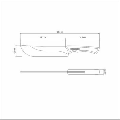 Faca Para Carne 8' Churrasco Black Tramontina