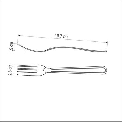 Garfo De Mesa Búzios Aço Inox Tramontina