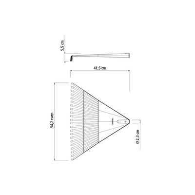 Vassoura Jardim Plástica 22 Dentes Sem Cabo Tramontina