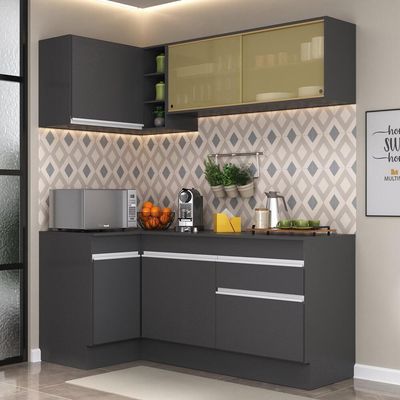 Armário De Cozinha Compacta De Canto V2091 Branco