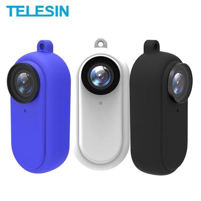 Capa De Silicone Telesin Para Insta360 Go 2 - Azul