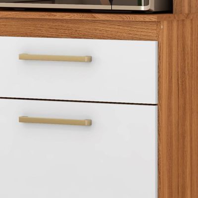 Cozinha Compacta 6 Portas Alamo 91601 Amendola Branco Demobile Amendola Branco