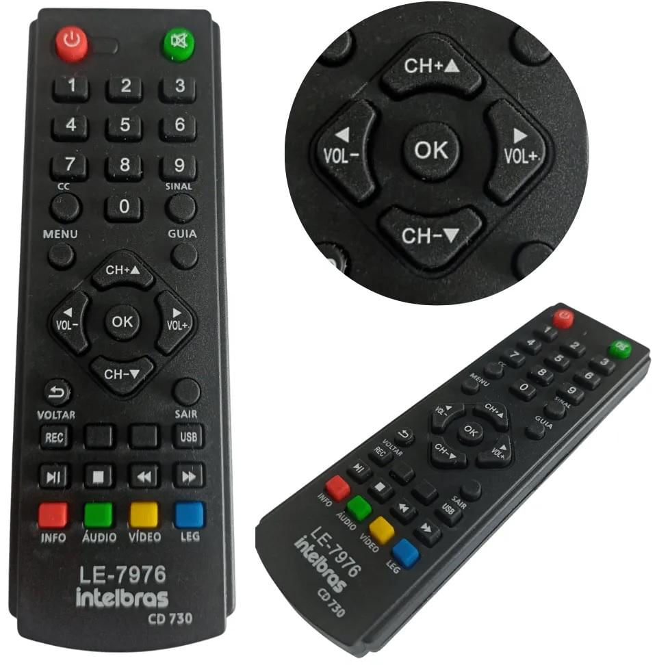Controle Remoto para Conversor Digital Intelbras Cd 730