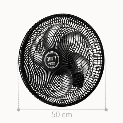 Ventilador Maggie Parede Preto Oscilante 220V 220