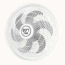Ventilador Maggie Parede Branco Oscilante 220V Pás Prata