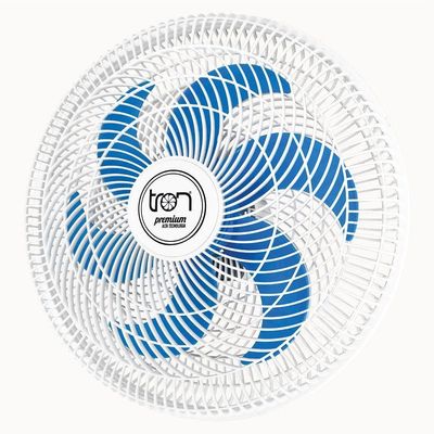 Ventilador Maggie Parede Branco Oscilante 220V Pás Azul 220