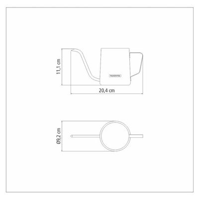 Bule Pescoço De Ganso Em Aço Inox 0,6 L Tramontina 61768/500