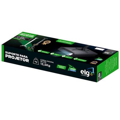 Suporte Projetor Com Ajuste De Altura Pro1100 Branco Elg