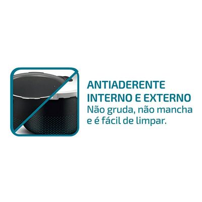 Panela de Pressão 4.5 Litros Rochedo Smart  Fechamento Externo Preta