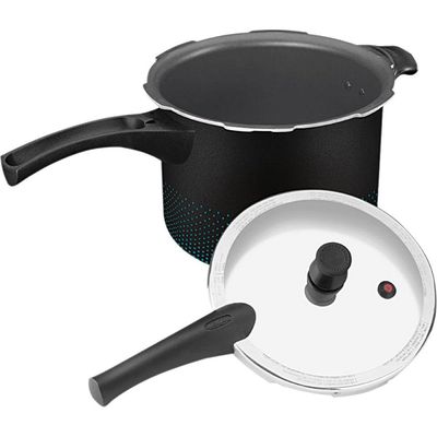 Panela de Pressão 4.5 Litros Rochedo Smart  Fechamento Externo Preta