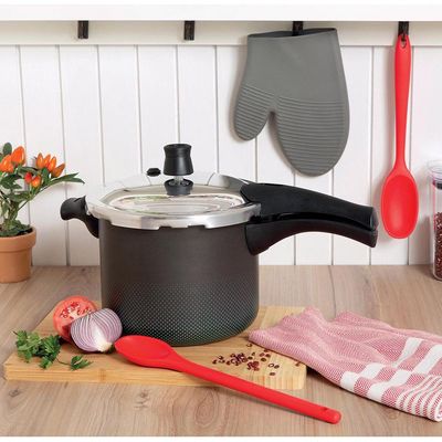 Panela de Pressão 4.5 Litros Rochedo Smart  Fechamento Externo Preta