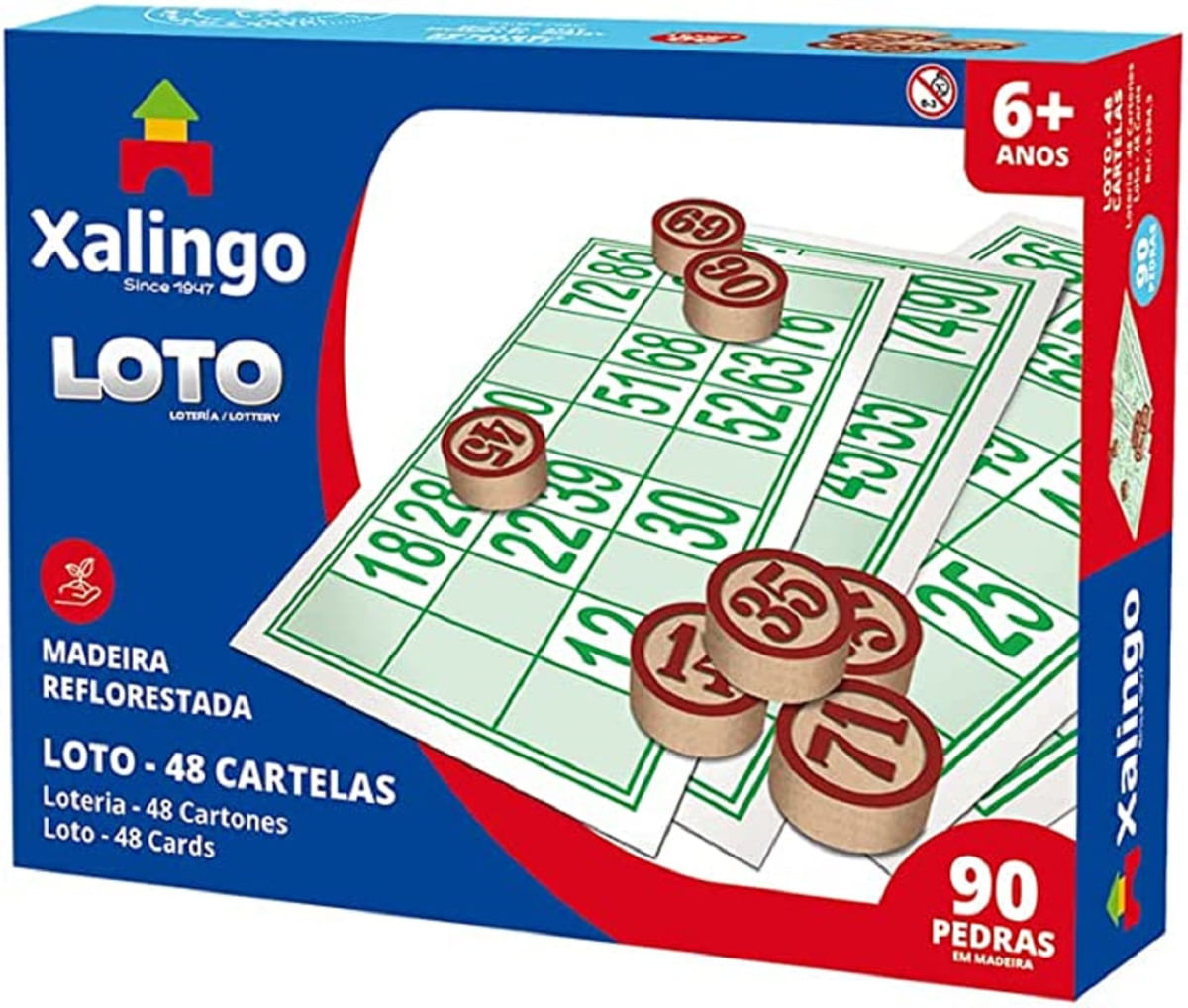 Jogo Loto 48 Cartões Xalingo 52943