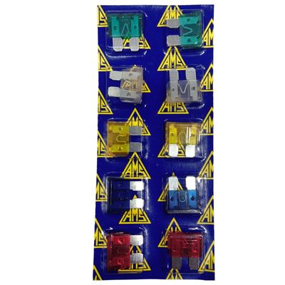 Kit com 10 Fusíveis de Lamina 10-15-20-25-30 Amperes