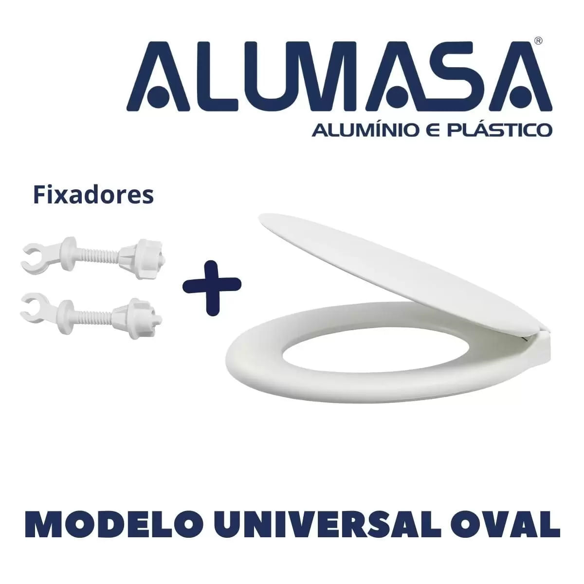 Assento Sanitário Oval Verona Alumasa Branco